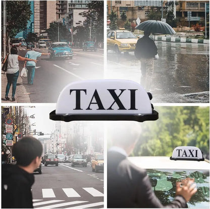 USB Oplaadbaar Batterij Taxi Bord Licht, Dak Taxi Bord met Magnetisch Waterdicht Taxi Cab Dak Verlicht Bord