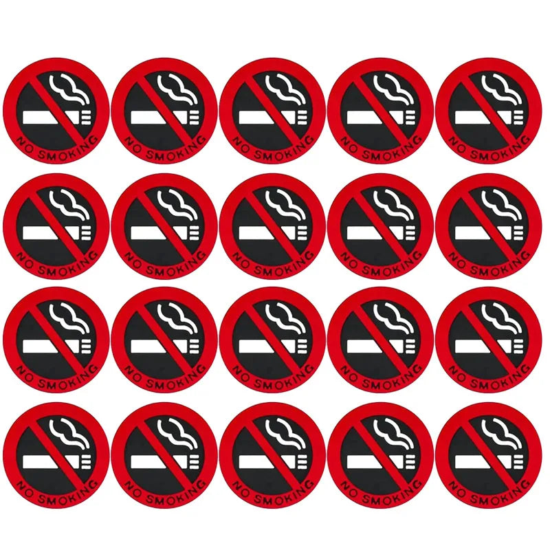 Niet roken stickers