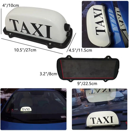 USB Oplaadbaar Batterij Taxi Bord Licht, Dak Taxi Bord met Magnetisch Waterdicht Taxi Cab Dak Verlicht Bord