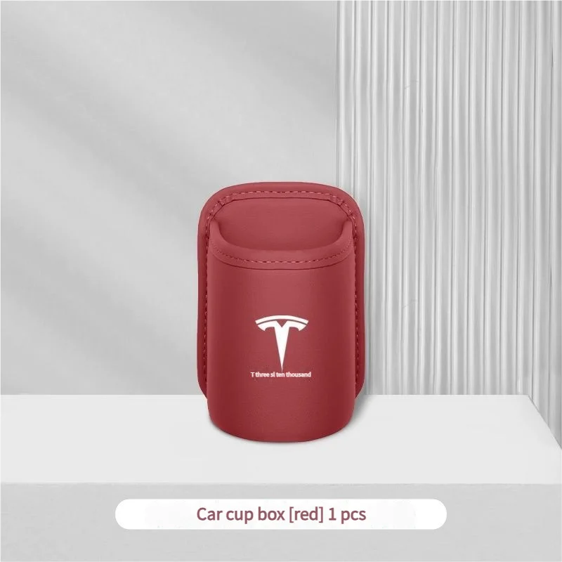 Leren Waterbeker Opbergdoos Bij De Autodeur En Drank En Op De Rugleuning Voor Tesla Model 3 Model S Model X Model Y