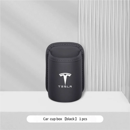 Leren Waterbeker Opbergdoos Bij De Autodeur En Drank En Op De Rugleuning Voor Tesla Model 3 Model S Model X Model Y