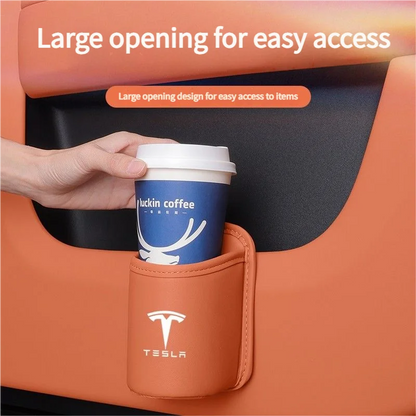 Leren Waterbeker Opbergdoos Bij De Autodeur En Drank En Op De Rugleuning Voor Tesla Model 3 Model S Model X Model Y